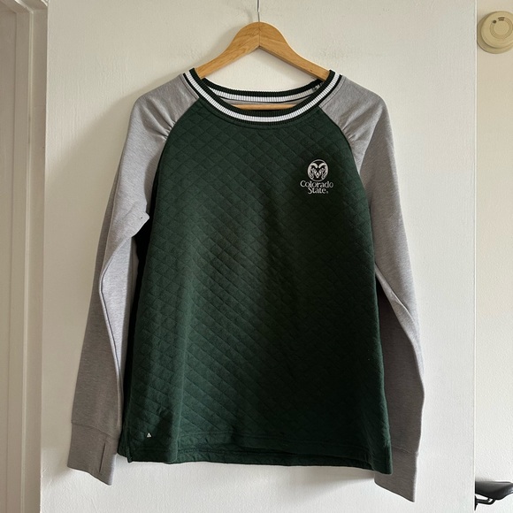 Antigua Sweaters - Antigua Colorado State University Rams Green Pullover Sweater size Large EUC